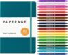 PAPERAGE Lined Journal Notebook, Turquoise, With Gel Pen Set