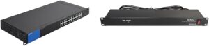 Linksys Linksys LGS124 24 Port Gigabit Switch & StarTech.com 8 Outlet PDU