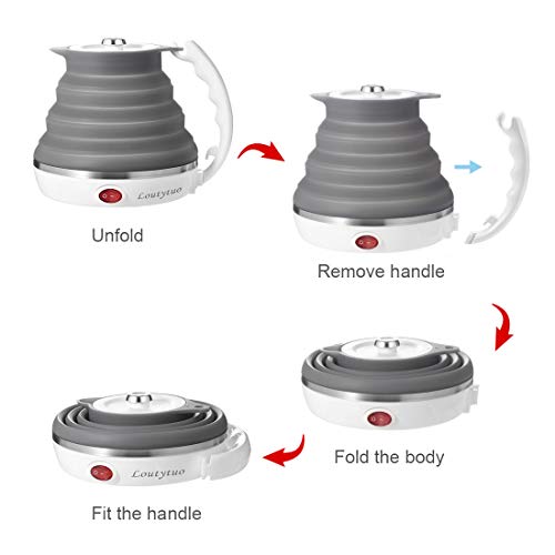 LOUTYTUO Ultrathin Foldable Electric Kettle 110V 555ML - Image 3
