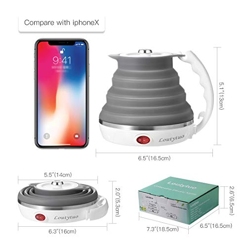 LOUTYTUO Ultrathin Foldable Electric Kettle 110V 555ML - Image 4