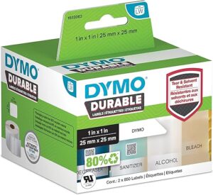 DYMO LW Durable Industrial Labels, White Poly