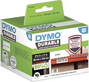 DYMO LW Durable Industrial Labels, White Poly