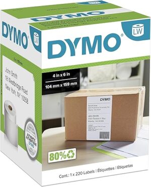 DYMO LW Extra-Large Shipping Labels, 4″ x 6