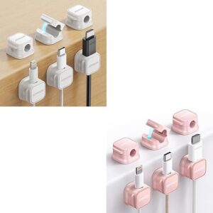 JOYROOM Magnetic Cable Organizer, Adhesive Wire Holder Clips