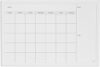 U Brands Magnetic Dry Erase Calendar Board, 30″x20