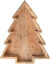 Creative Co-Op Mango Wood Tree Shaped Tray, Large