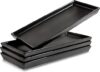 Home Beets Matte Black Ceramic Serving Platters Set