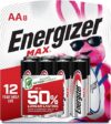 Energizer Max Alkaline AA Batteries, 8 Count