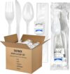 KitchenDine Medium Weight Wrapped Plastic Cutlery Pack