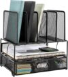 Amazon Basics Mesh Desk Organizer With Sliding Drawer