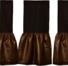 La Mode Couture Metallic Gold Linen Bedskirt Queen