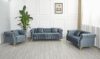 MODCART Mid-Century Velvet Sofa Set, 3 Pieces