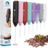 New England Stories Mini Handheld Milk Frother – Black