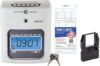 Pyramid Time Systems Model 3800 Auto Totaling Time Clock Bundle