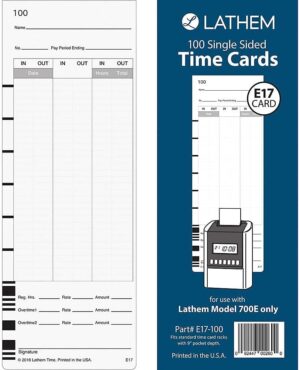 Lathem Model 700E Clock Time Cards