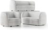 Furniture of America Modern Boucle 3 Piece Sofa Set