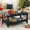 YITAHOME Modern Farmhouse Coffee Table With Storage