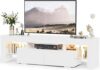 YESHOMY Modern LED TV Stand With Drawer