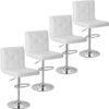 VECELO Modern PU Leather Adjustable Bar Stools