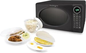 Nostalgia Modern Retro Countertop Microwave Oven Bundle