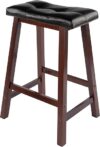 Winsome Mona Stool, 24″, Antique Walnut
