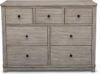 Delta Children Monterey 7 Drawer Dresser, Rustic White