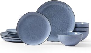 famiware Moonlight Stoneware Dinnerware Set, 12 Pieces