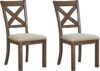 Signature Design by Ashley Moriville Modern Farmhouse Upholstered Dining Chair, 2 Count
