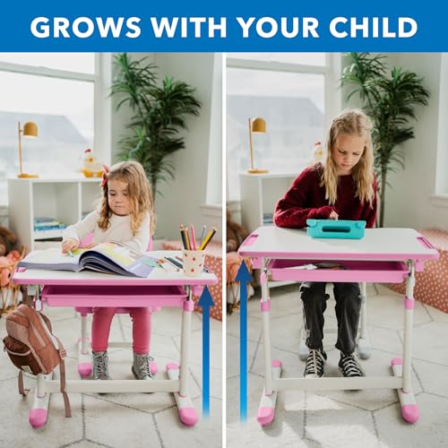 Mount-It! Kids Desk And Chair Set, Height Adjustable - Image 4