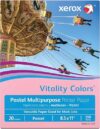 Xerox Multipurpose Colored Paper, Pink, Ream 500 Sheets