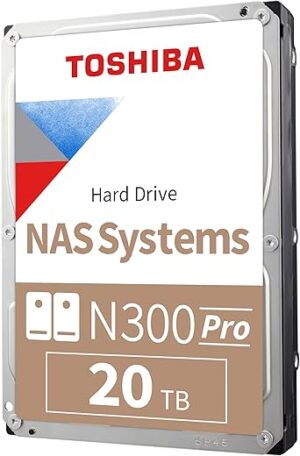 TOSHIBA N300 PRO 20TB Business NAS HDWG62AXZSTB