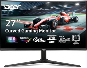 acer Nitro 27″ Curved Gaming Monitor 240Hz