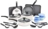 BELLA Nonstick Cookware Set With Glass Lids