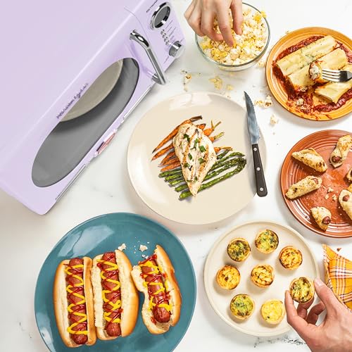 Nostalgia Microwave Oven, NRMO7LV6A, 0.7 Cu. Ft, Lavender - Image 3