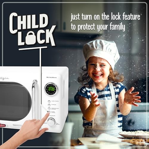 Nostalgia Retro Compact Countertop Microwave Oven - Image 4