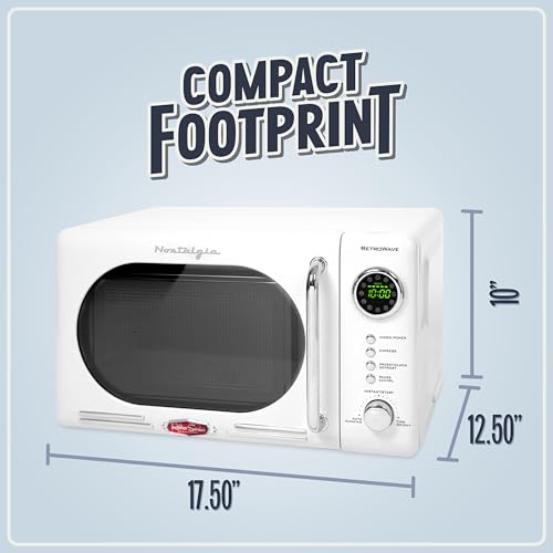Nostalgia Retro Compact Countertop Microwave Oven - Image 5