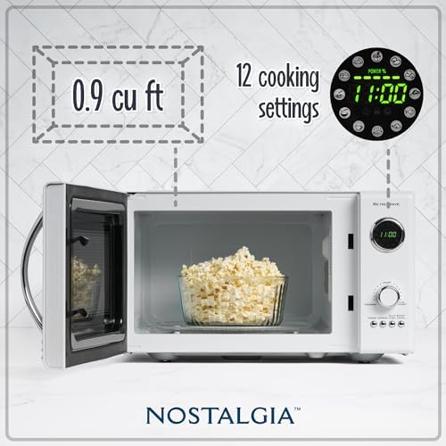 Nostalgia Retro Countertop Microwave Oven, 800-Watt - Image 2