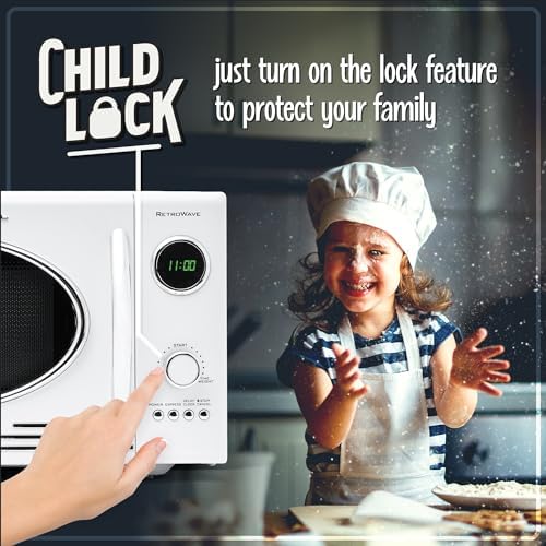 Nostalgia Retro Countertop Microwave Oven, 800-Watt - Image 4