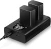 ENEGON NP-FW50 Battery 2-Pack And Charger
