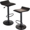 Winsome Obsidian Adjustable Backless Swivel Stool