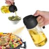 TrendPlain Olive Oil Dispenser & Sprayer, 16oz