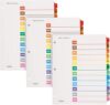 Oxford OneStep Binder Dividers, 12 Tabs, 89401