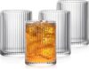 POLIDREAM Origami Style Ribbed Glasses Set