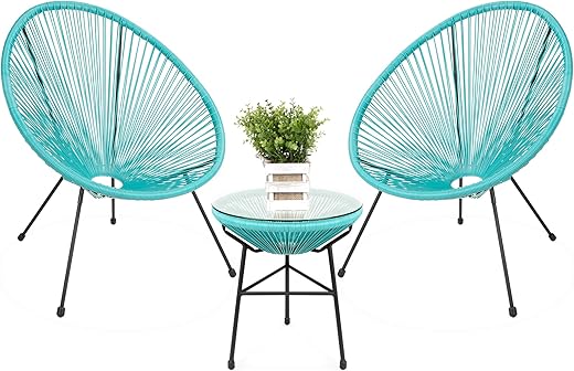 Best Choice Products Outdoor Acapulco Patio Bistro Set
