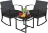 Greesum Outdoor Rocking Chairs With Coffee Table