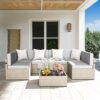 Pamapic Outdoor Wicker Patio Furniture Set