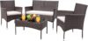 Greesum Patio Furniture 4 Pieces Conversation Set