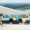 PRETZI Patio Furniture Set, Outdoor Couch, Rattan Wicker