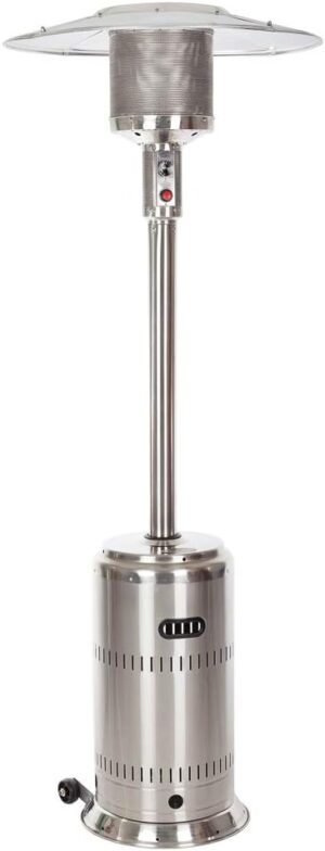 Fire Sense Patio Heater With Wheels, 50,000 BTU Output