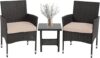 FDW Patio Wicker Bistro Set With Table